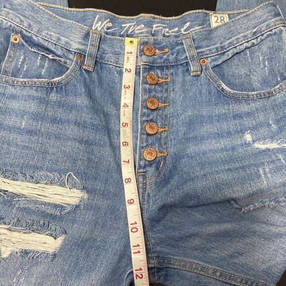 Free People | We The Free Blossom Rigid Crop Skinny Jeans Sz 28 - Picture 7 of 9